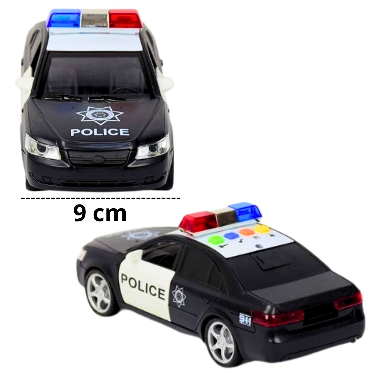 Kit 2 Carros De Polícia Com Som E Luz Mega City - Bbr Toys Kit 2 Carros De Polícia Com Som E Luz Mega City - Bbr Toys